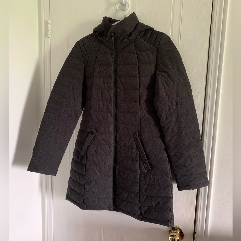 London Fog Lightweight Puffer Grey Size XS - Picture 2 of 8